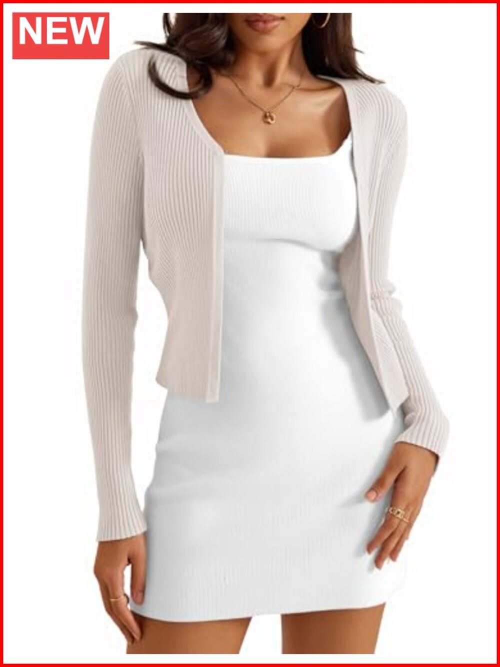 Womens Open Front Rib Knit Cropped Shrug Sweater Long Sleeve Bolero